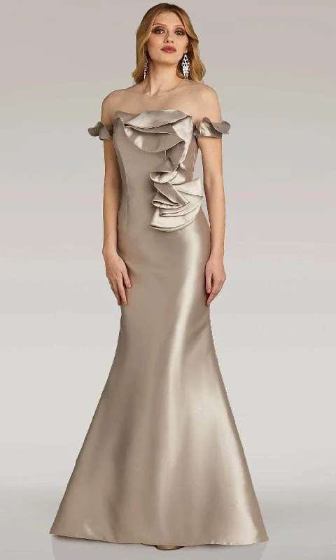Online Only Gia Franco 12315 - Illusion Jewel Evening Dress