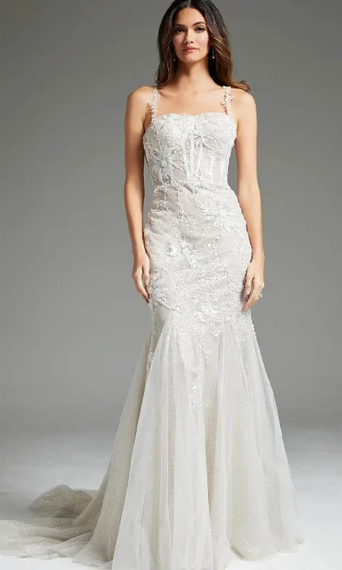 Reduced Prices Jovani JB40631 - Semi-Sweetheart Embellished Bridal Gown