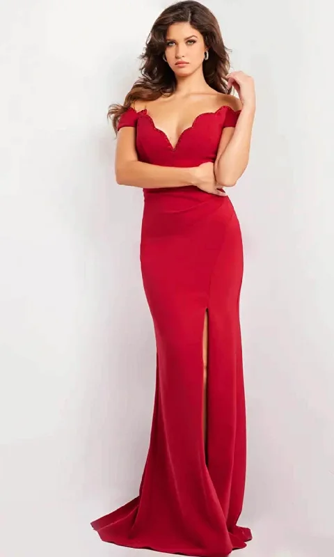 The Best Prices Jovani 37147 - Sweetheart Scallop Neckline Fitted Bodice Prom Gown
