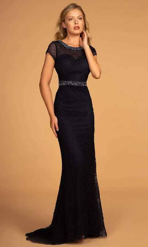 Weekend Special Elizabeth K - GL2612 Embellished Jewel Sheath Dress