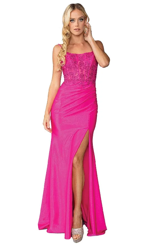 Buy Now Dancing Queen 4434 - Scoop Neck Sleeveless Prom Gown