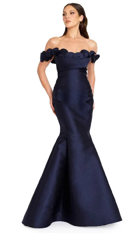 Sneak Peek Sale Nicole Bakti 7273 - Appliqued Off Shoulder Evening Gown