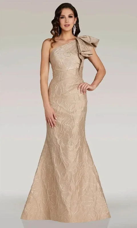 Crazy Savings Gia Franco 12375 - Floral Embossed Evening Dress