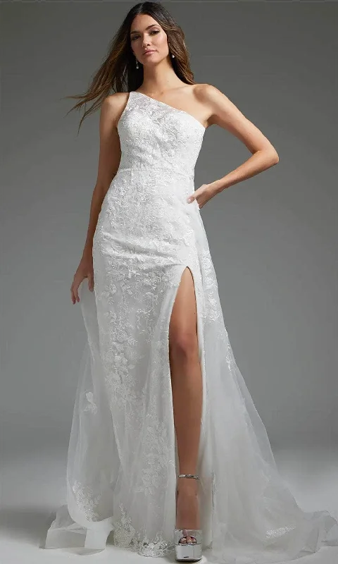 Price Cut Jovani JB37601 - One Shoulder Lace Bridal Gown