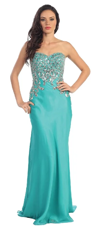 Limited Edition Elizabeth K - GL1148 Bead Embellished Sweetheart A-Line Dress