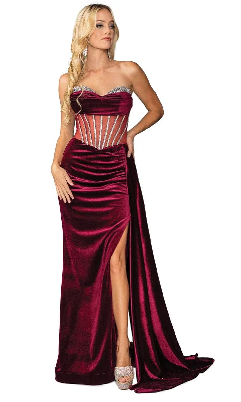 Big Savings Dancing Queen 4449 - Strapless Corset Bodice Prom Gown