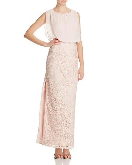 Reduced Prices Aidan Mattox - Sleeveless Lace Long Dress 251704760