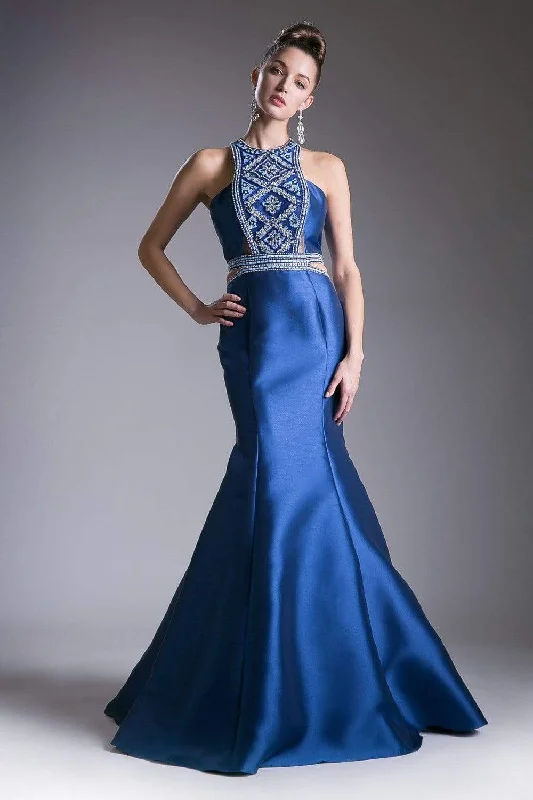 Super Deal Cinderella Divine - 83789 Beaded Halter Mermaid Dress