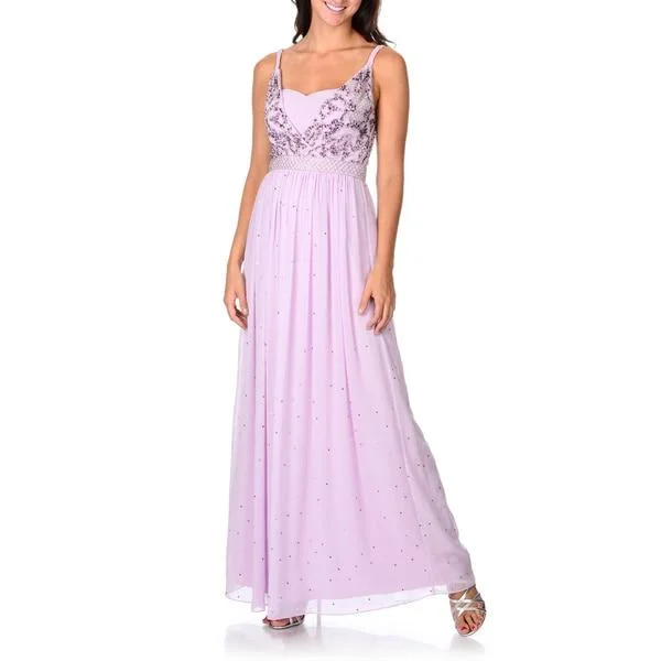 Special Discount Decode 1.8 - Braided Strap Bedazzled Chiffon Gown 182303