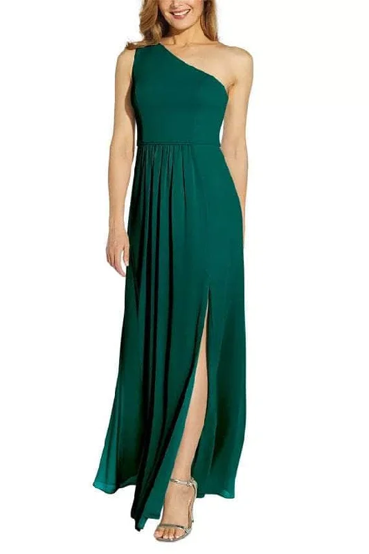 Hurry In Adrianna Papell AP1E209149 - One Shoulder Front Slit Evening Dress