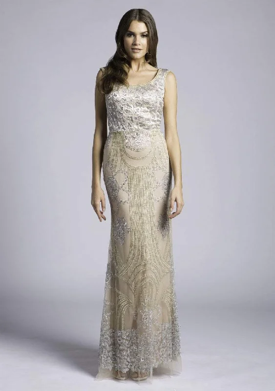 Act Fast Lara Dresses - 33622 Scoop Neck Embellished Sheath Gown