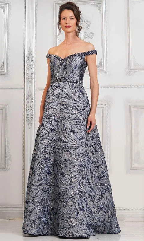 Today's Special Marsoni by Colors MV1299 - Off-Shoulder Beaded Long Gown