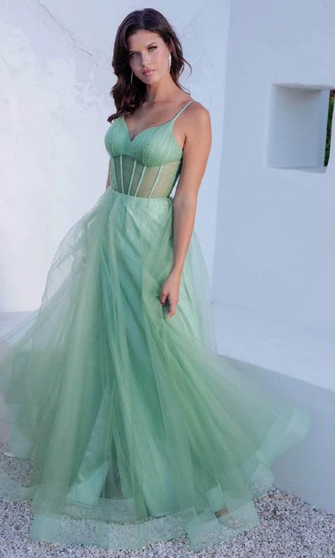 Early Access Eureka Fashion 9199 - Corset Sleeveless Prom Dress