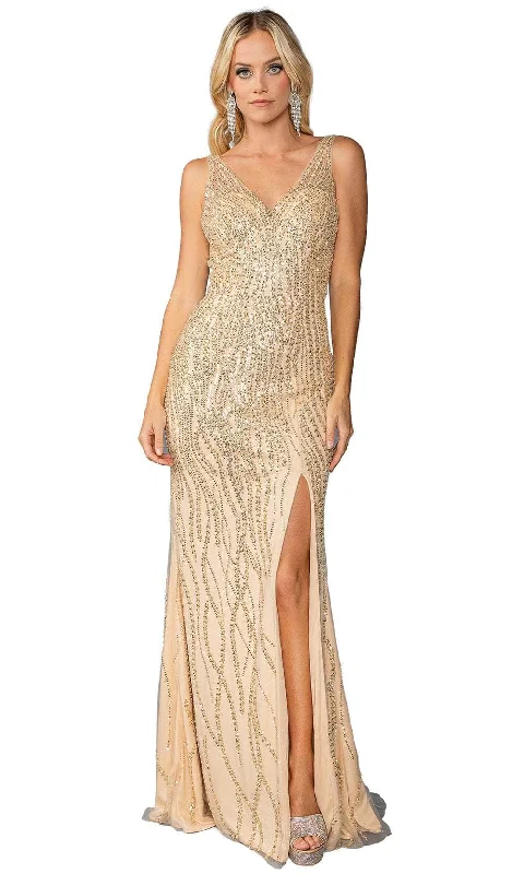 Weekend Deal Dancing Queen 4418 - Embellished Sheath Prom Dress