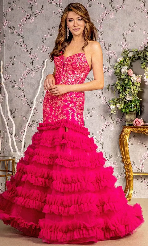 Hot Deal GLS by Gloria GL3315 - Sweetheart Trumpet Evening Dress