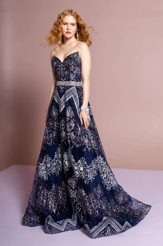 Super Bargain GLS by Gloria - GL2649 Strapless Embellished A-line Gown