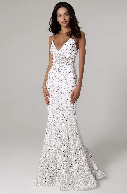 Unmissable Offer SCALA - 60080 Sequined Fit Trumpet Dress