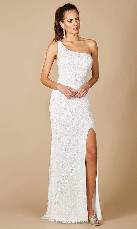 Limited Availability Lara Dresses - 51081 Asymmetrical Sheath Evening Dress