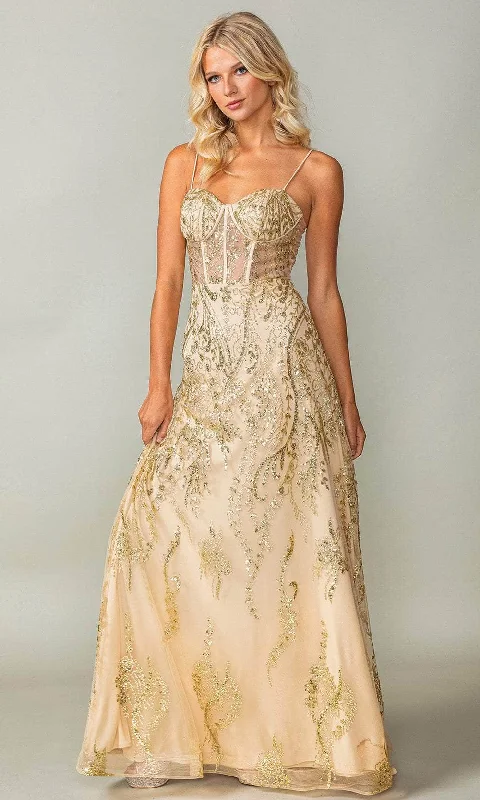 Deep Discounts Dancing Queen 4359 - Glitter Bustier Prom Dress