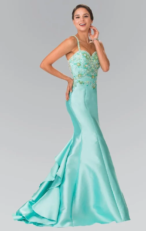 Clearance Items Elizabeth K - GL2214 Beaded Sweetheart Trumpet Gown