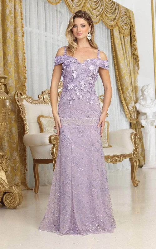 Warehouse Sale May Queen RQ8088 - Applique Off Shoulder Prom Dress