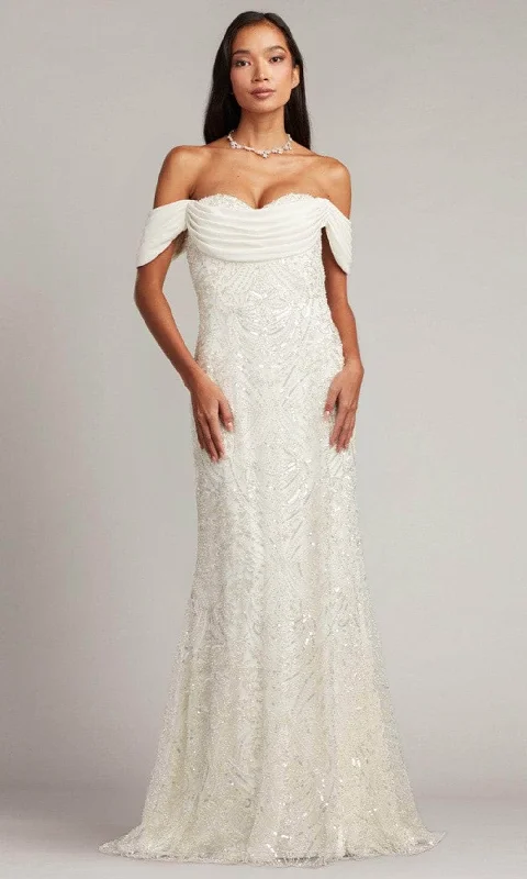 Value Deals Tadashi Shoji CCY23400L - Draped Off Shoulder Long Gown