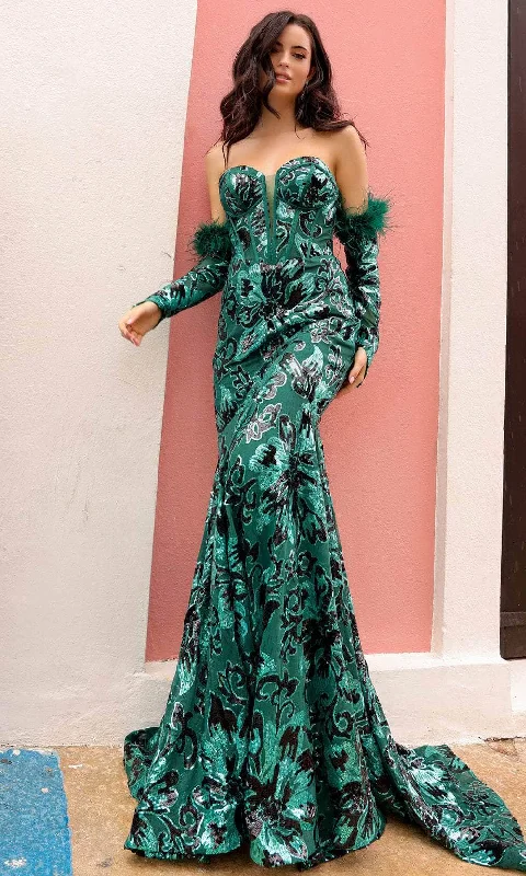Steals and Deals Nox Anabel D1269 - Sequin Corset Prom Dress