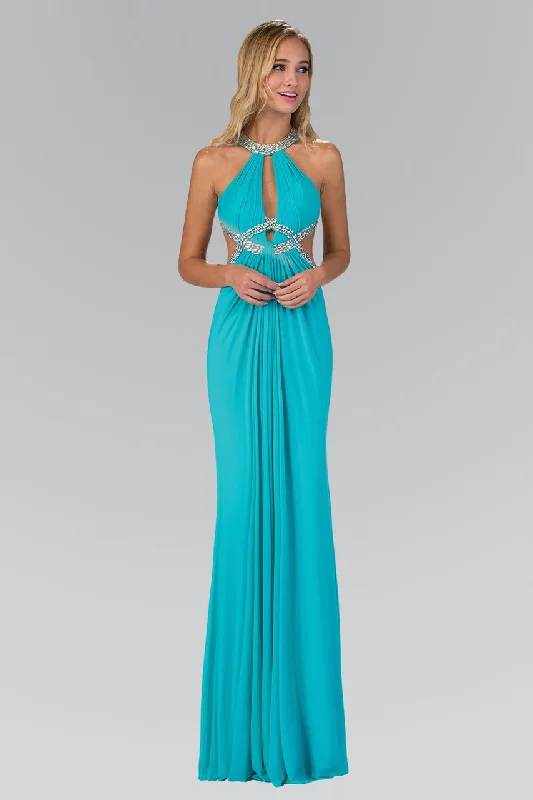 Last Chance Elizabeth K - GL2142 Jeweled High Neck Gown