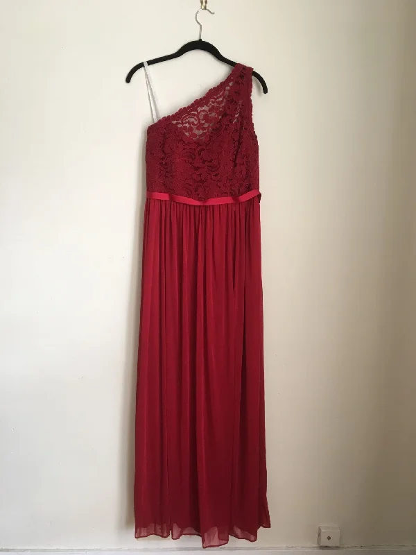 Anniversary Sale David's Bridal Long One Shoulder Lace/F17063