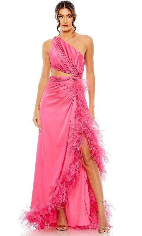 Can't Be Beat Mac Duggal 11689 - Feather Detailed Prom Dress