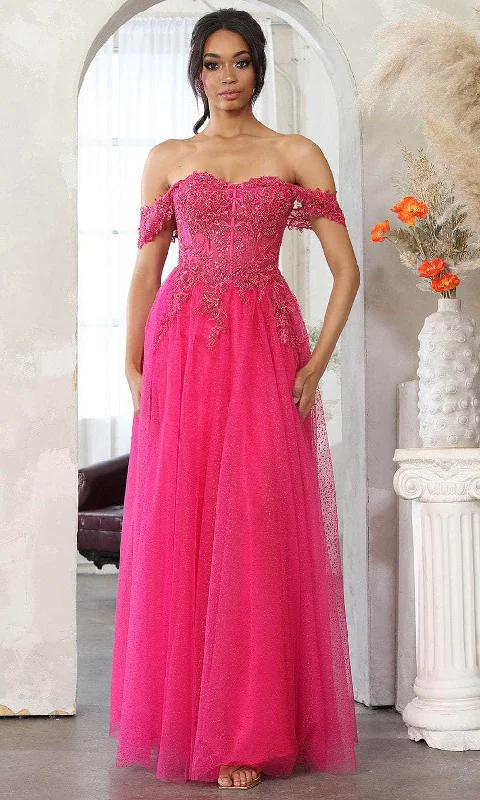 Instant Discount May Queen MQ2079 - Sweetheart Embroidered Corset Prom Gown