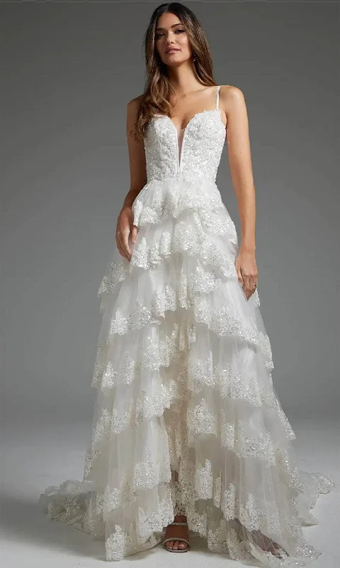 Exclusive Offers Jovani JB38641 - Ornate Tiered Bridal Gown