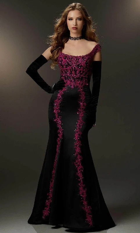 Savings Event Mori Lee 48012 - Embroidered Off-Shoulder Gown