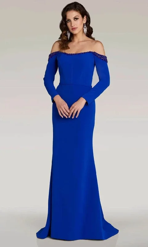 Bonus Savings Gia Franco 12311 - Long Sleeve Sheath Evening Dress