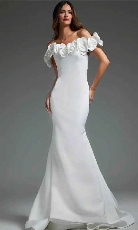 Unmissable Offer Jovani JB40594 - Rosette Mermaid Bridal Gown