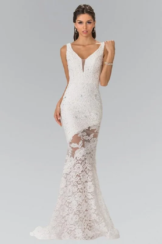 Deep Discounts Elizabeth K Bridal - GL2249 Sleeveless Lace Long Dress