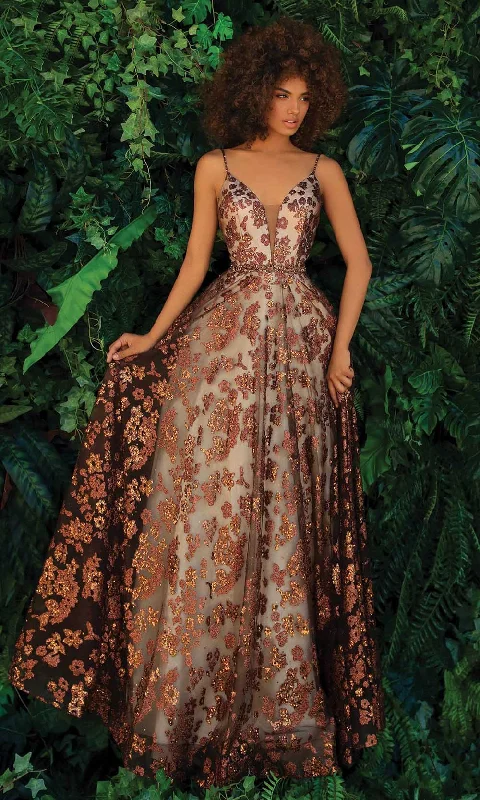Special Discount Clarisse - 810250 Sequin Print A-Line Gown