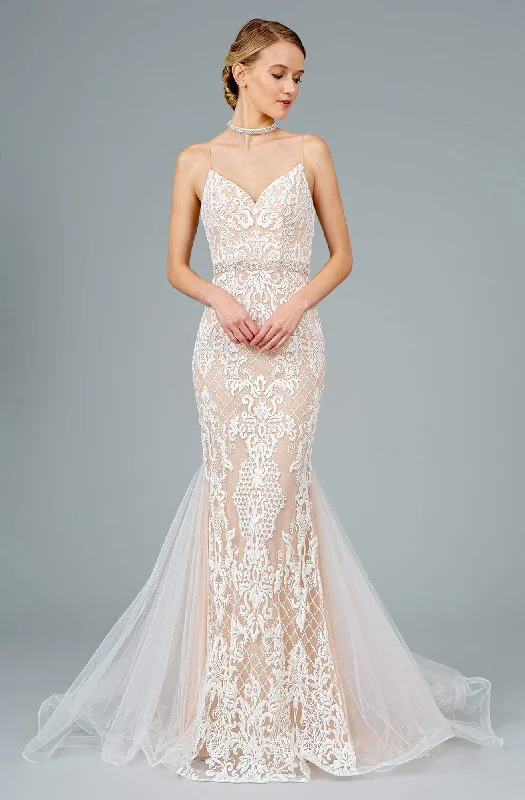 Super Sale GLS by Gloria - GL2934 Embroidered V-Neck Mermaid Gown