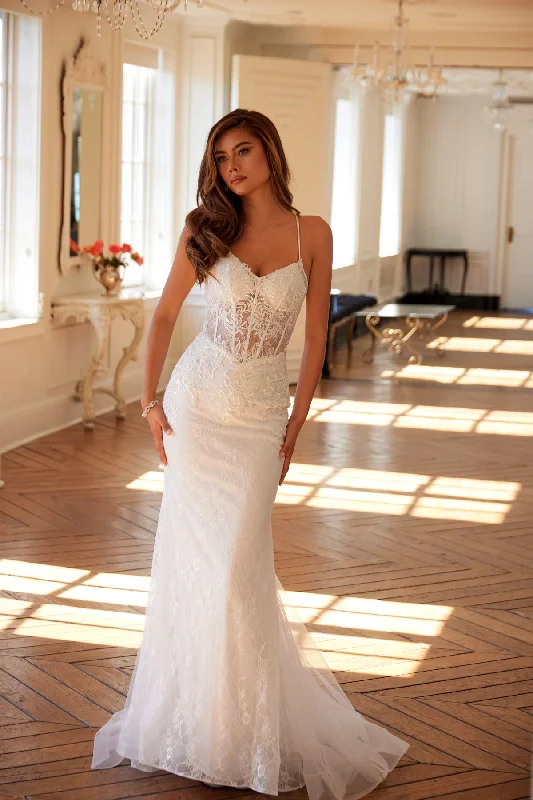 Sale Event Lace Sleeveless Bridal Mermaid Dress by Juliet JT2481UW