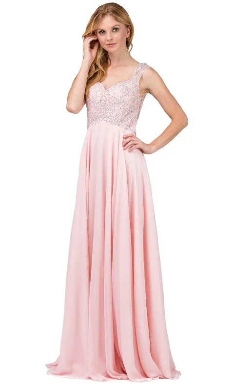 Time-Limited Offer Dancing Queen 9899 - Lace Bodice Long Dress