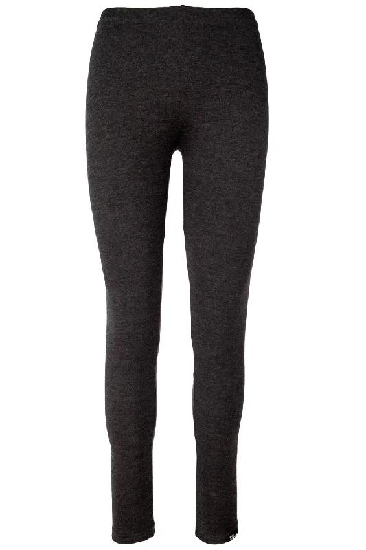 250 Women's Merino Leggings Comfort Zone - Dark Mel Grey