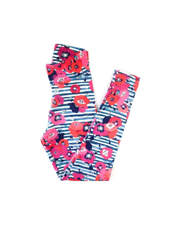 Women's Flowers & Stripes Leggings