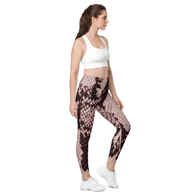 Crossover leggings with pockets