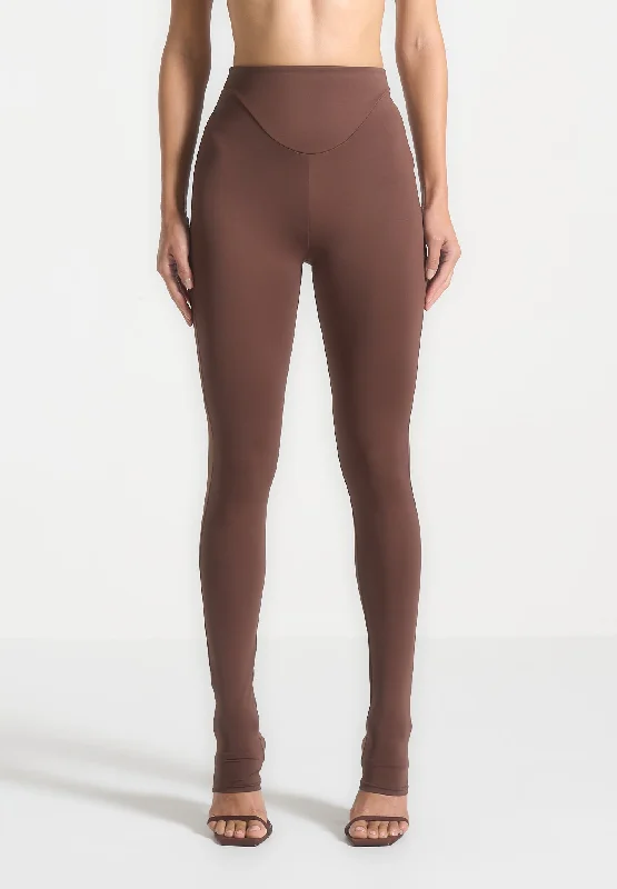 Éternelle High Waisted Leggings - Brown