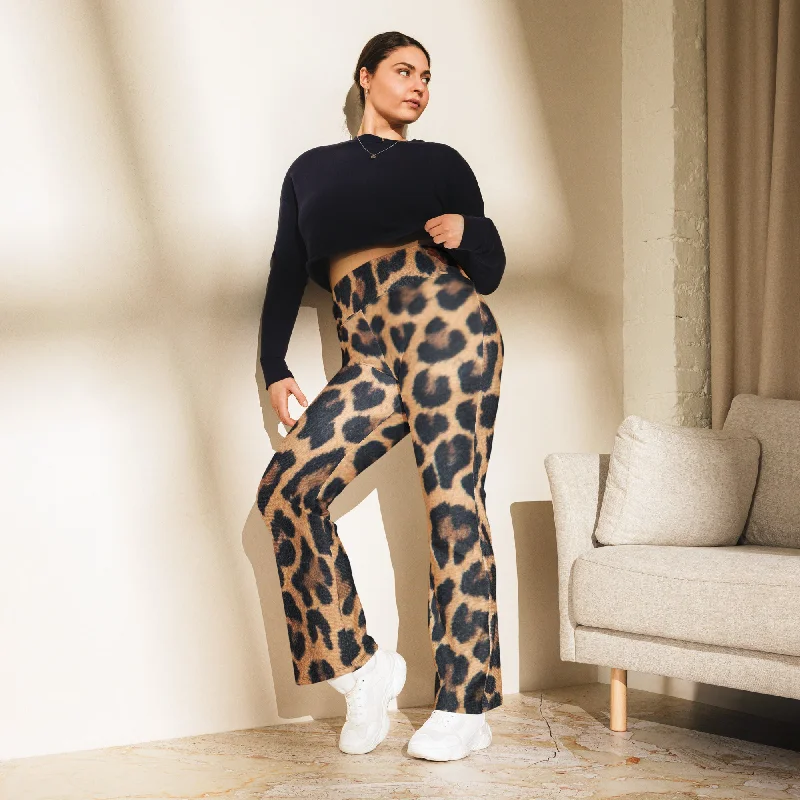 Flare Leggings Leopard Print, lioness-love