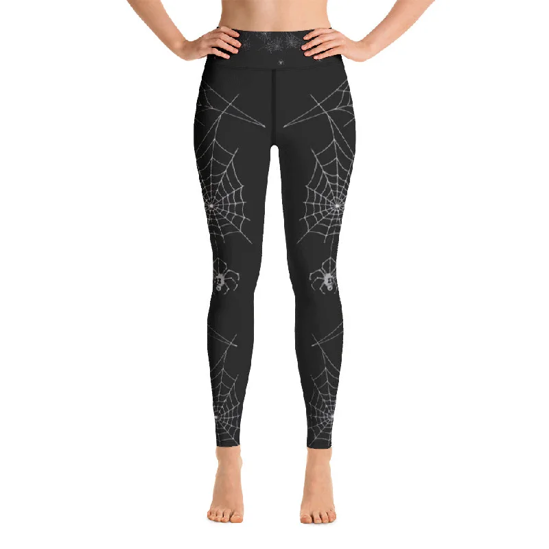 Halloween Spider Webs Leggings, lioness-love