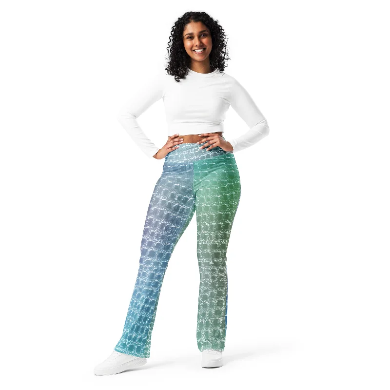 Mermaid Print Flare leggings, lioness-love