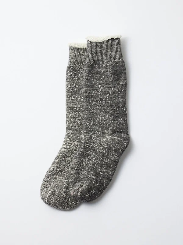 Rototo Double Face Socks in Charcoal