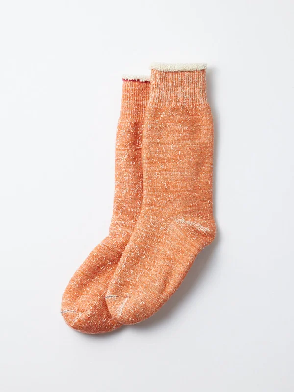 Rototo Double Face Socks in Orange