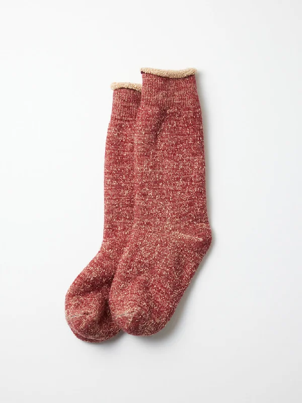 Rototo Double Face Socks in Red